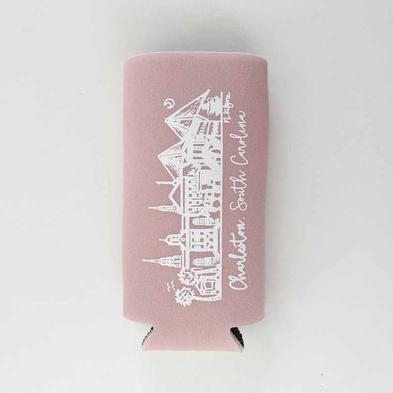 Charleston Rainbow Row Slim Can Holder