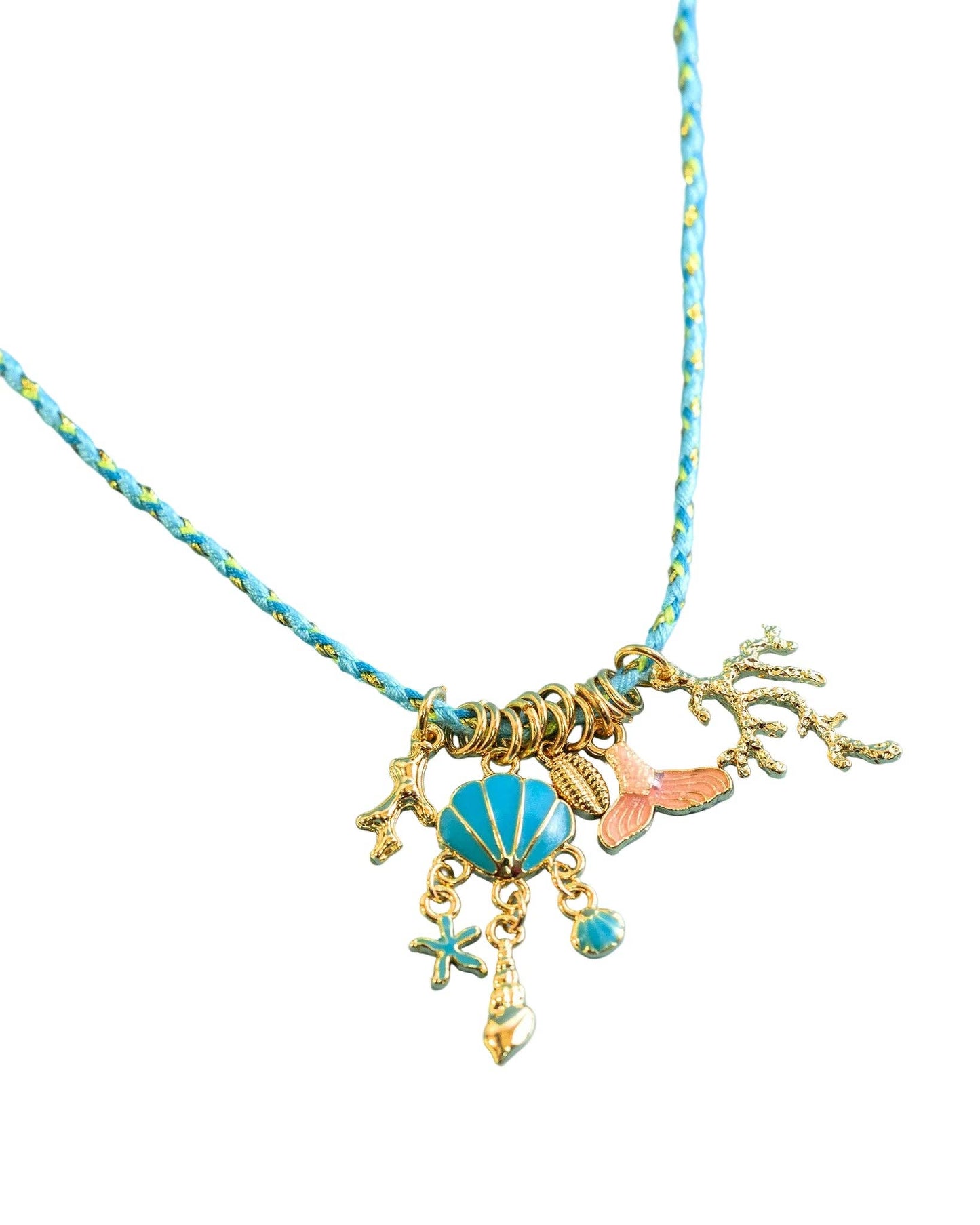 Secrets of the Blue Tide Charm Necklace