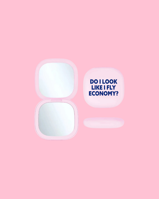 LED Compact Mirror (Pink) - Fly Economy