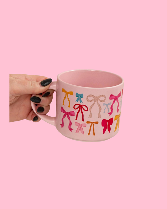 Coquette Bows Mug - Pink