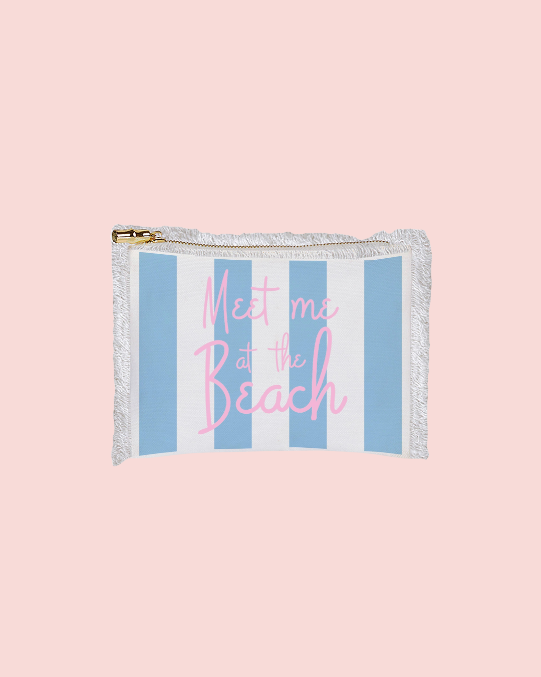 Fringe Flat Zip - Meet Me at the Beach (Blue)