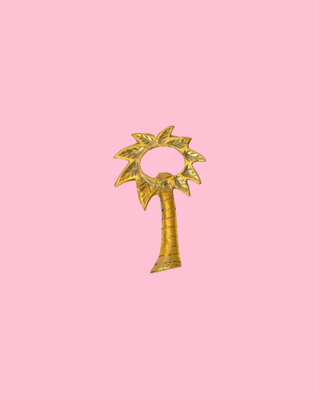 Brass Tropical Palm Tree Bottle Opener