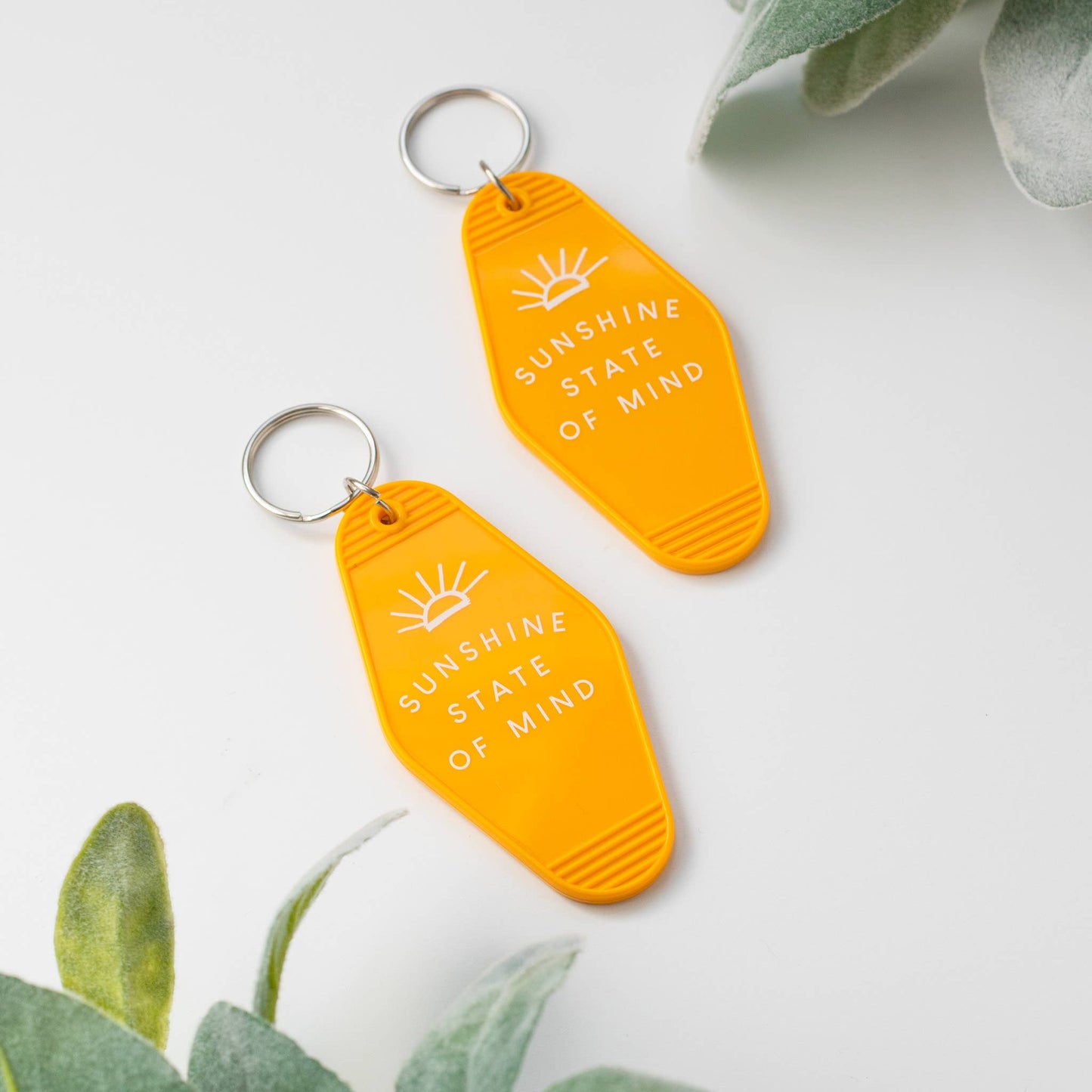 Sunshine State of Mind - Retro Hotel Keychain