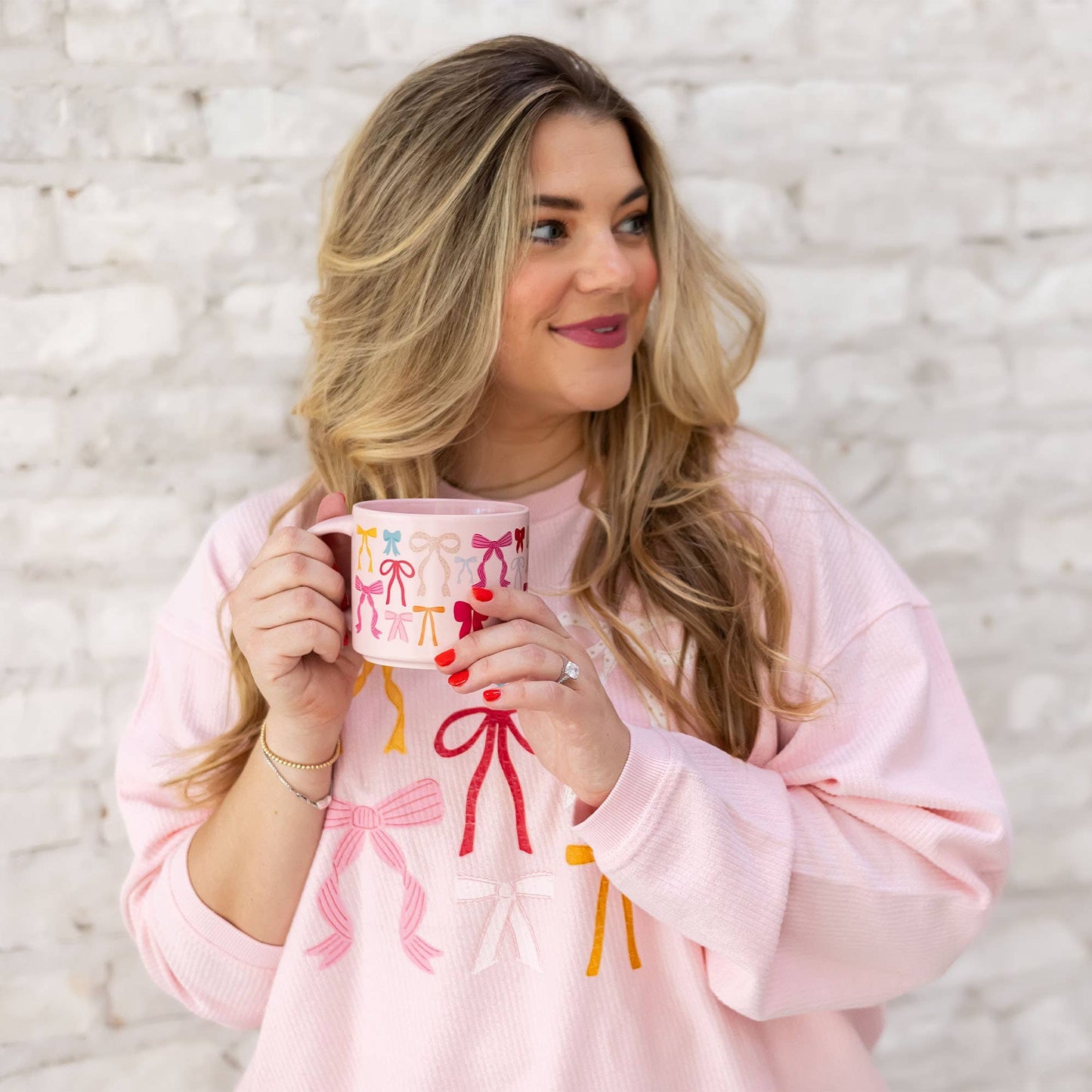 Coquette Bows Mug - Pink