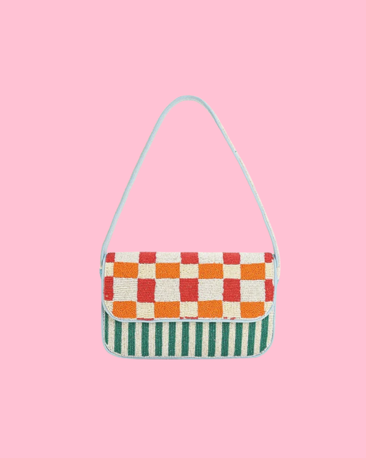 Sunset Check Shoulder Bag