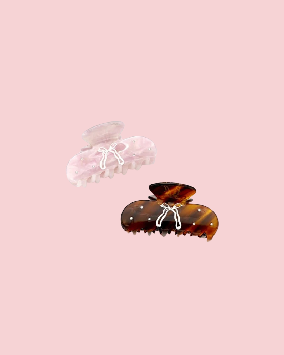 HALF MOON BOW HAIR CLAW CLIPS | 40H893