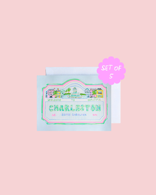 Charleston Greeting Card Set of 5