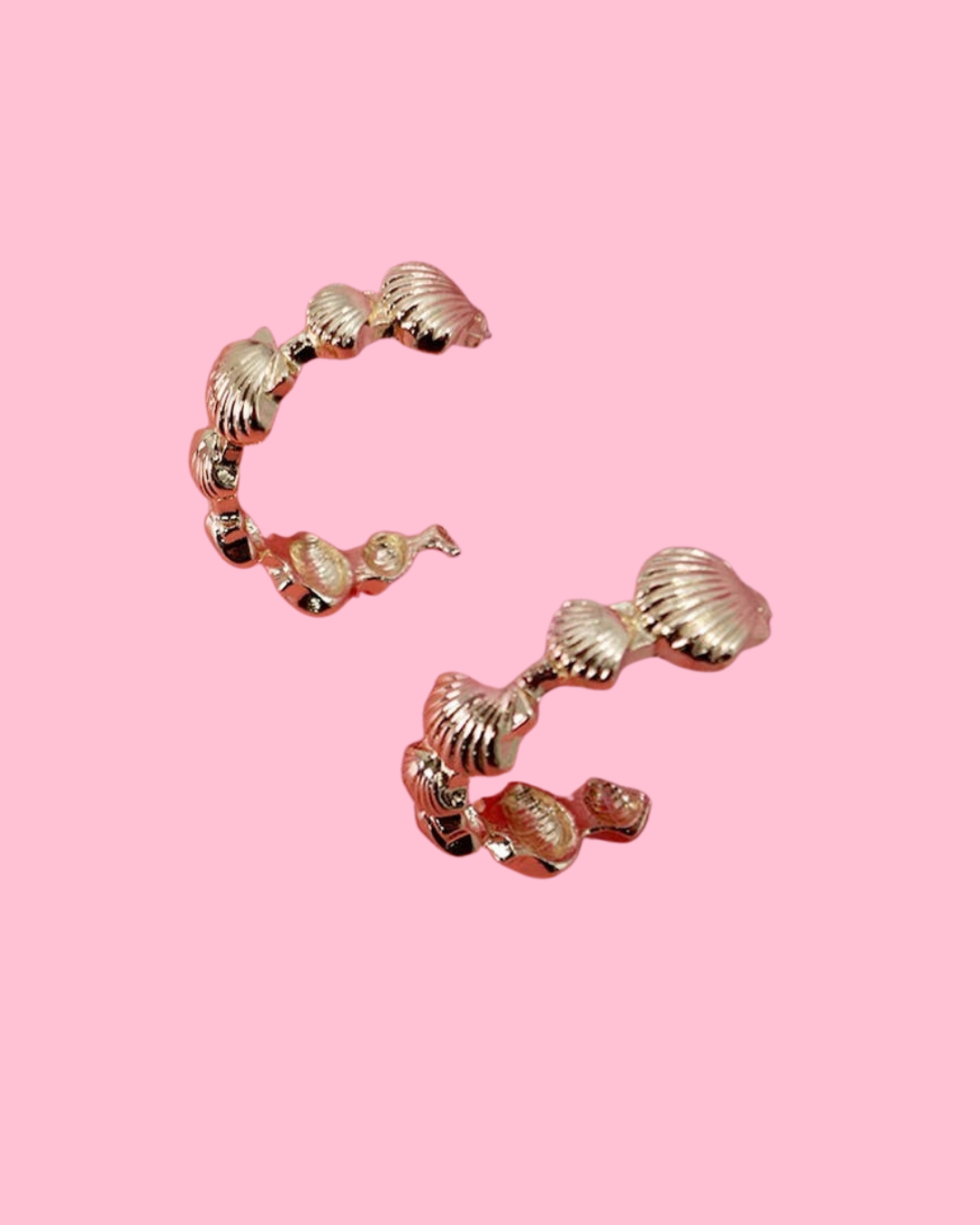 Seashell Hoop Earring