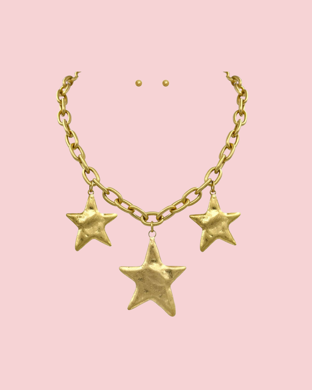 TRIPLE STAR PENDANT NECKLACE