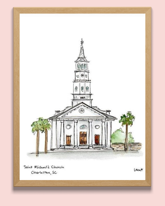 Charleston, South Carolina - St Michael's Episcopal Church.