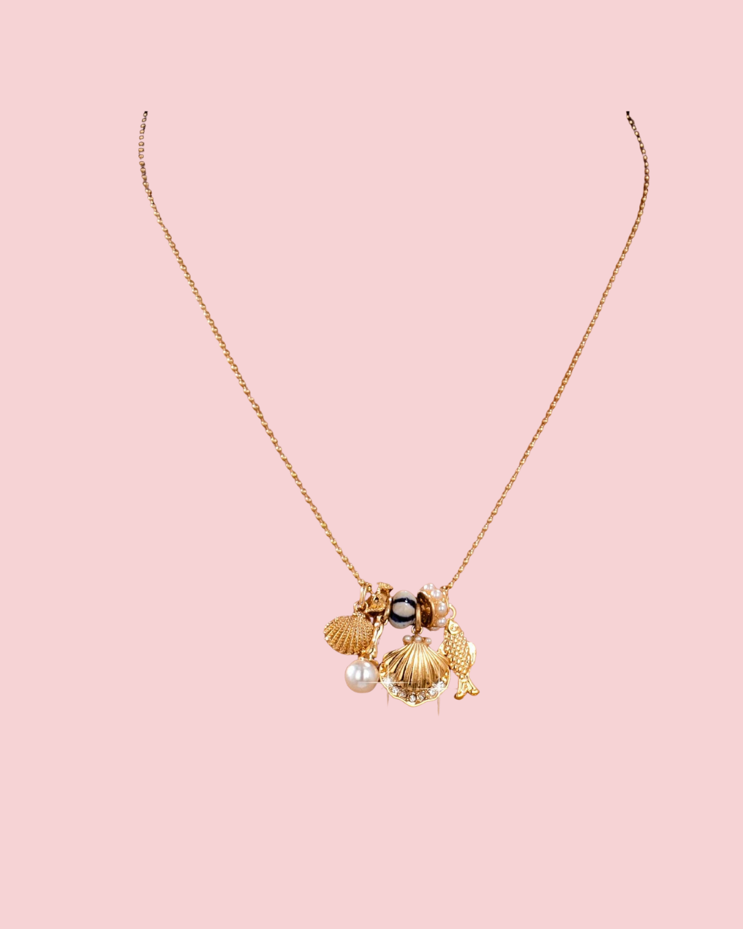 Nautical Charm Ball Chain Necklace