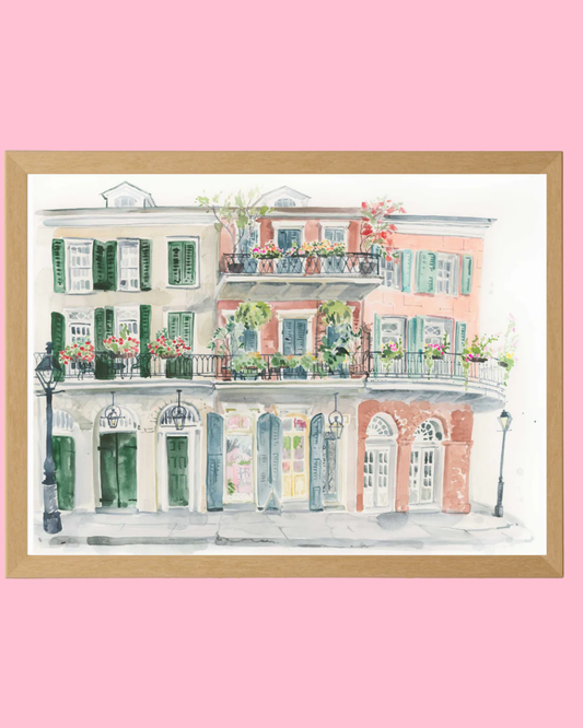 Studio in Spring Watercolor Fine Art Print