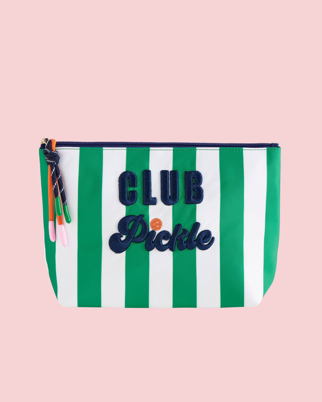 "CLUB PICKLE" LARGE ZIP POUCH, MULTI