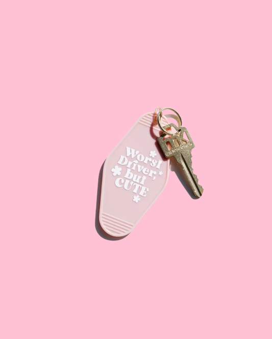 Worst Driver, but Cute Motel Keychain