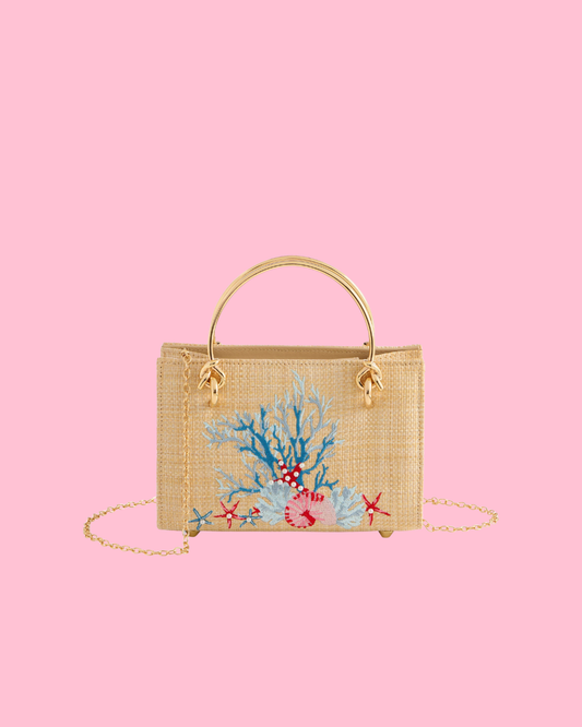 LEILA MINI BAG,NATURAL