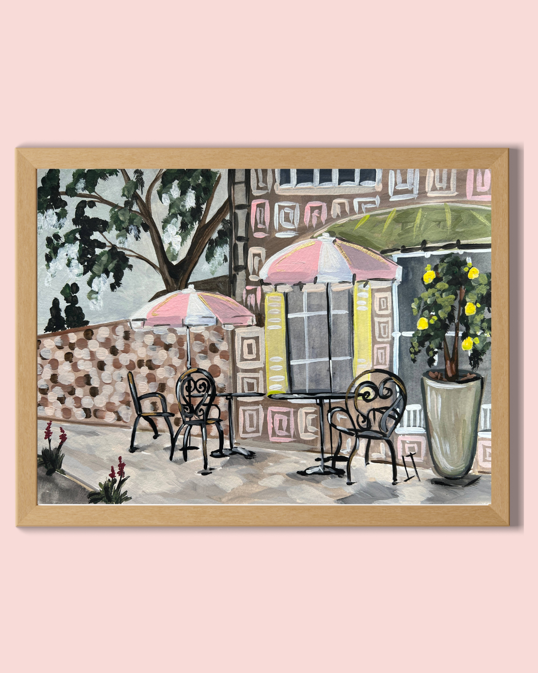 Charleston Inspired Print: Cafe
