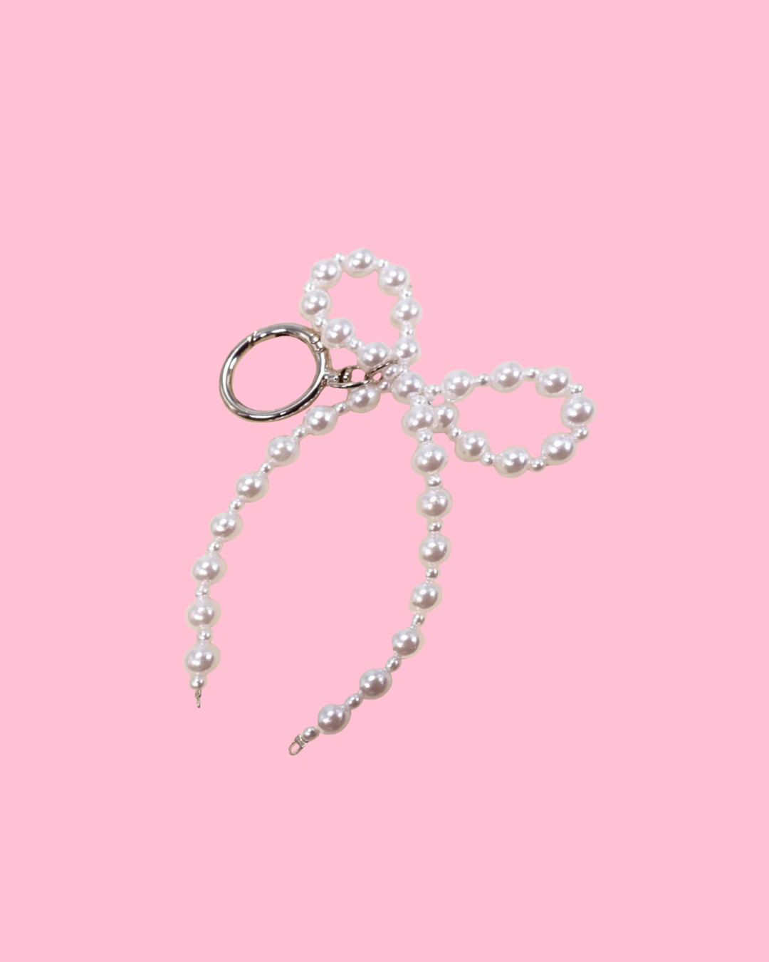Pearl Bow Bag Charm