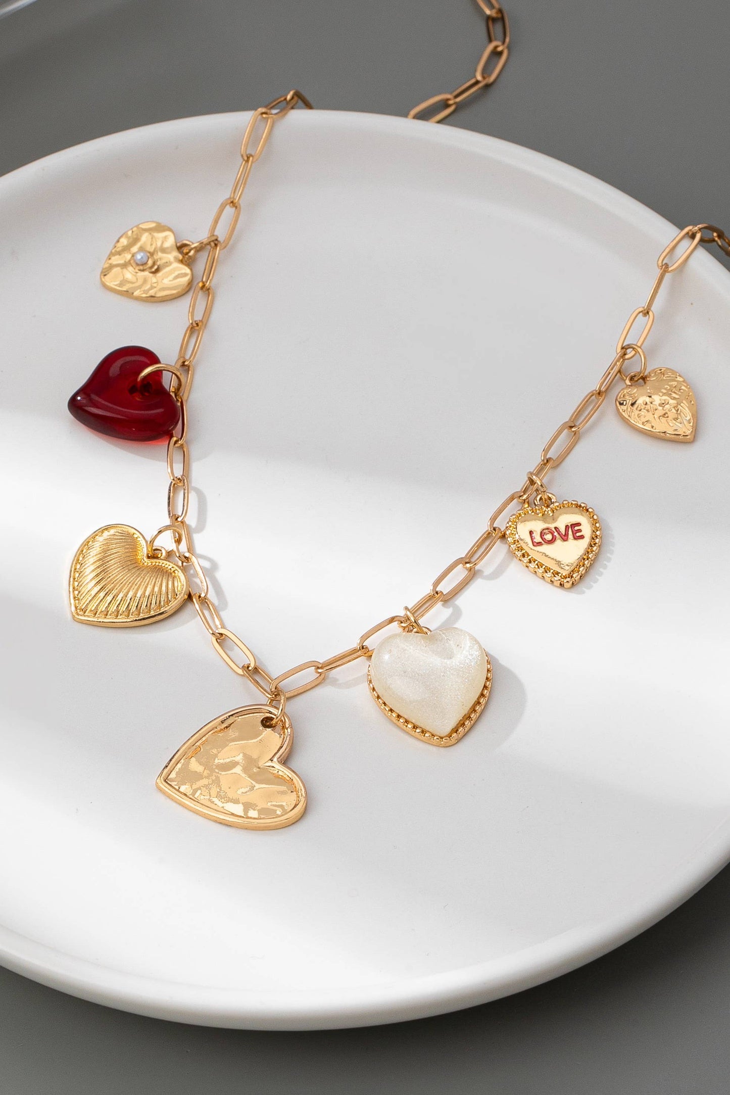 Heart Love Charm Necklace