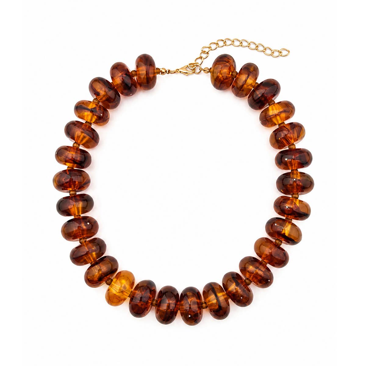 Flat Beaded Necklace Chunky Disc Choker Statement Jewelry