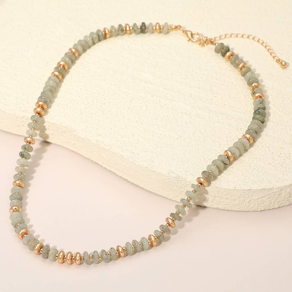 Multi Resin Beaded Necklace