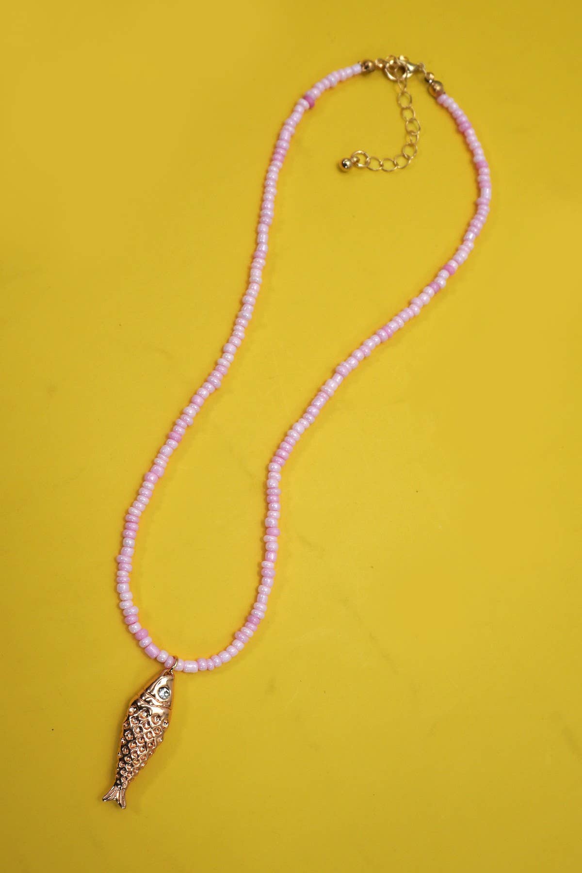 18K STAINLESS STEEL TARNISH FREE FISH NECKLACE | 40NK9537