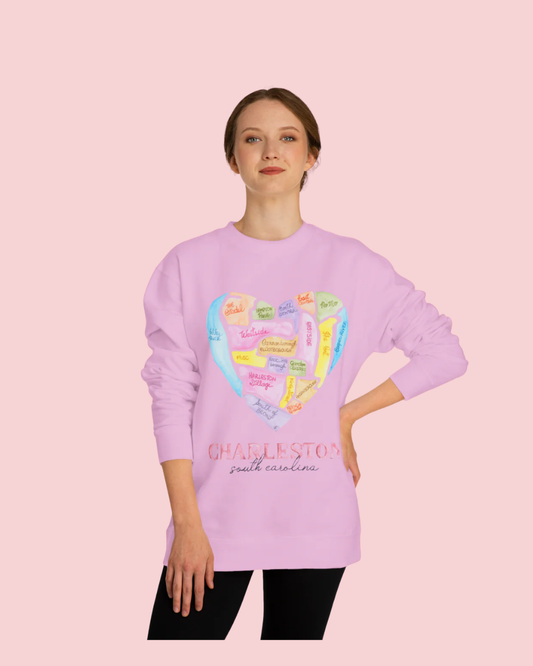 Charleston Heart Crewneck