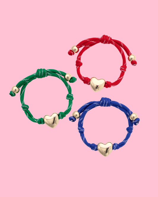Blaine Puffy Heart Paracord Bracelet