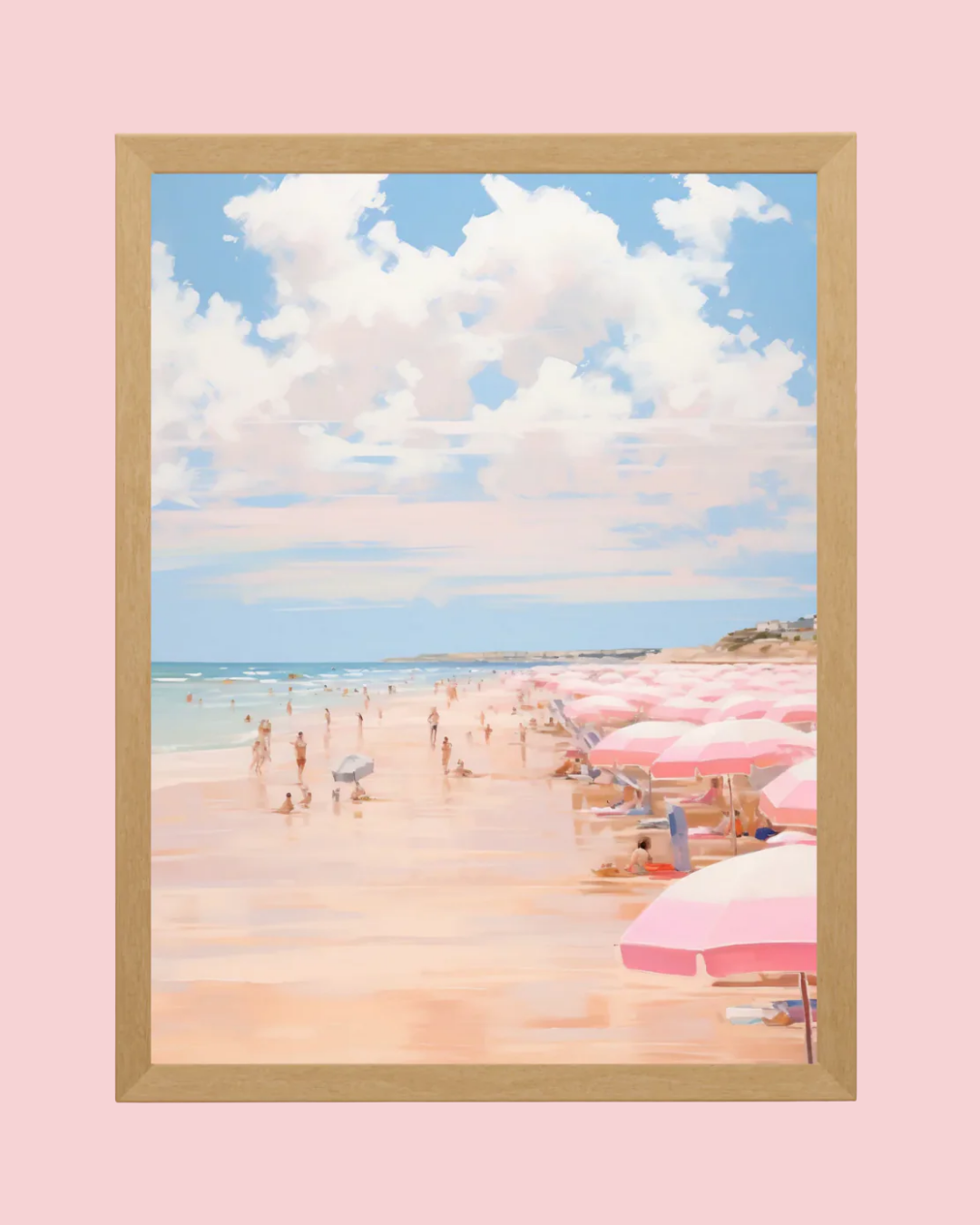 Pastel Beach Art Print