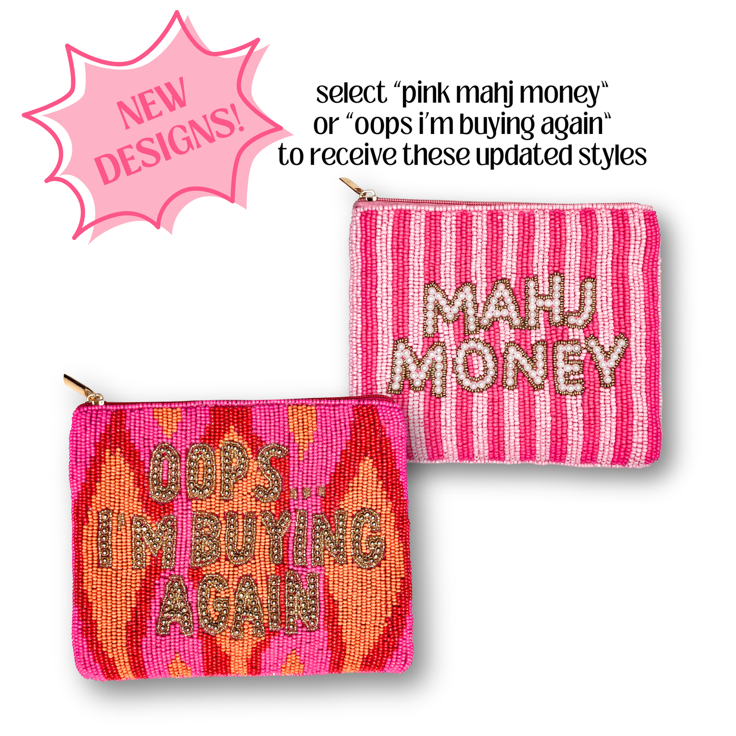 XL Luxury Beaded Coin Purse - Trendy Coin Pouch