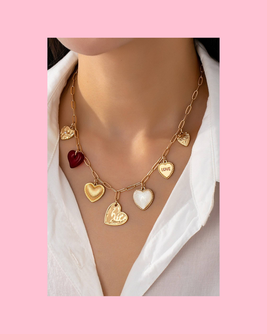 Heart Love Charm Necklace