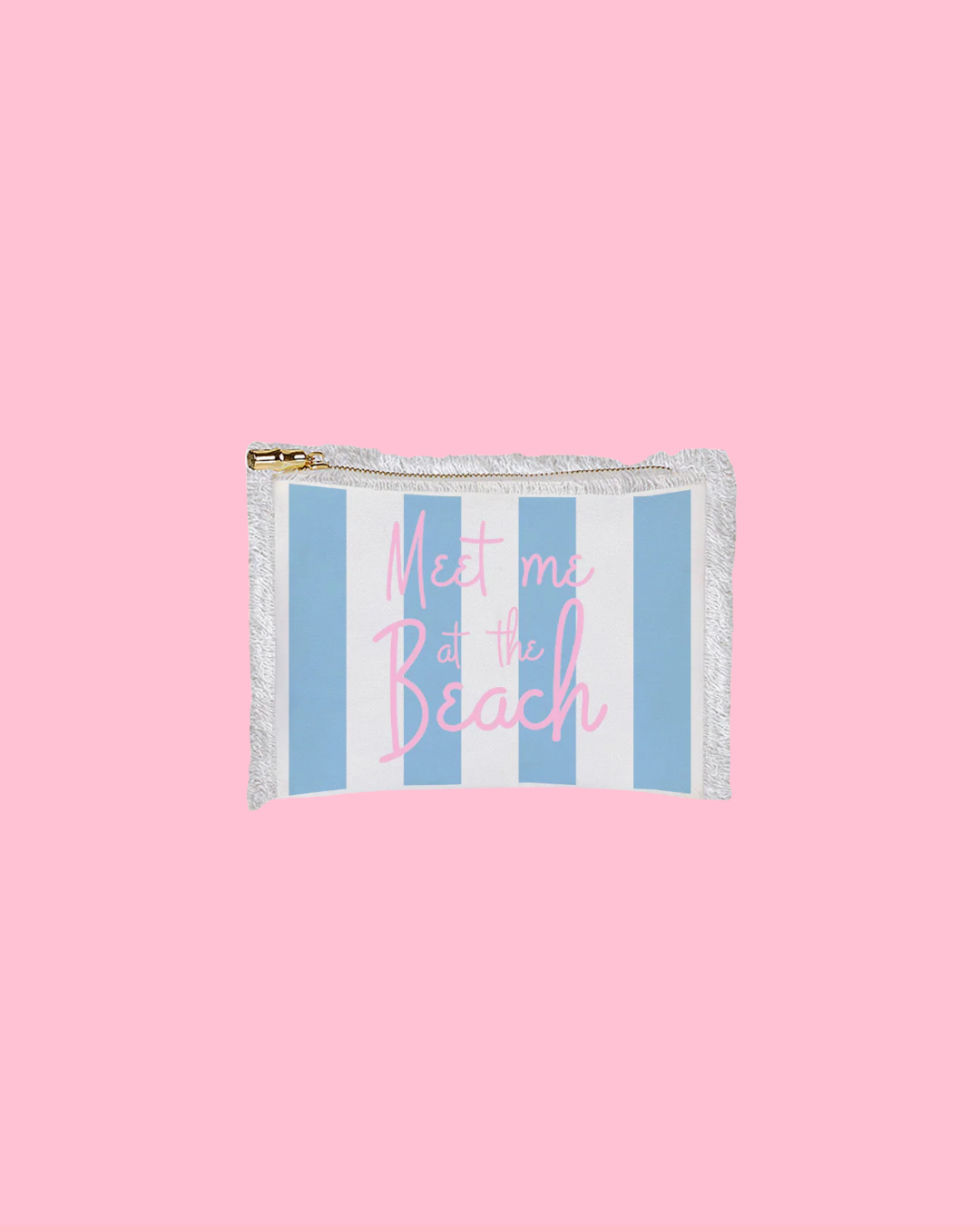 Fringe Flat Zip - Meet Me at the Beach (Blue)