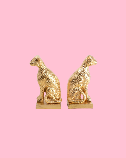 Leopard Bookend Set
