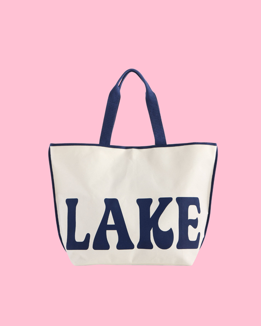 "LAKE" TOTE,IVORY