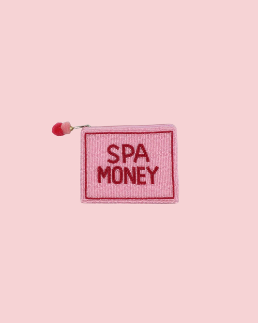 Spa Money Beaded Coin Pouch