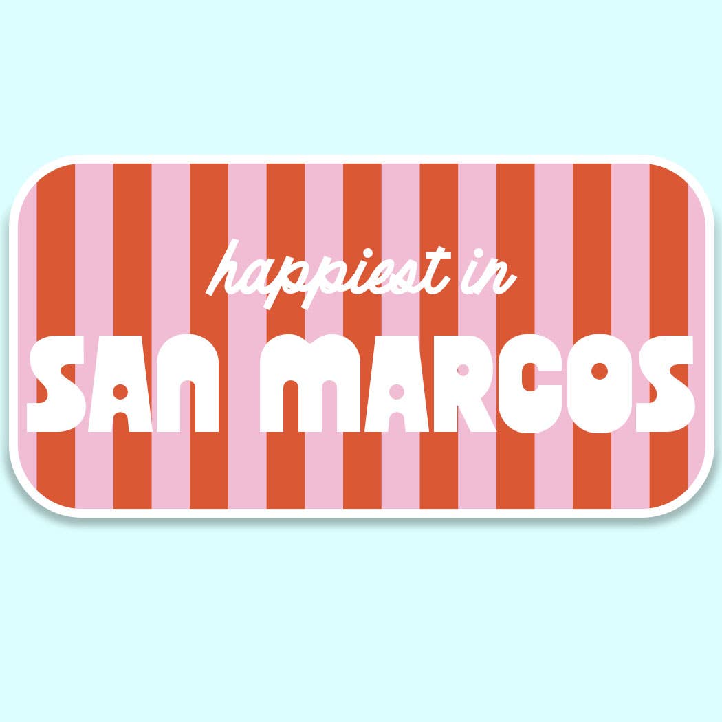 Striped Charleston City Sticker