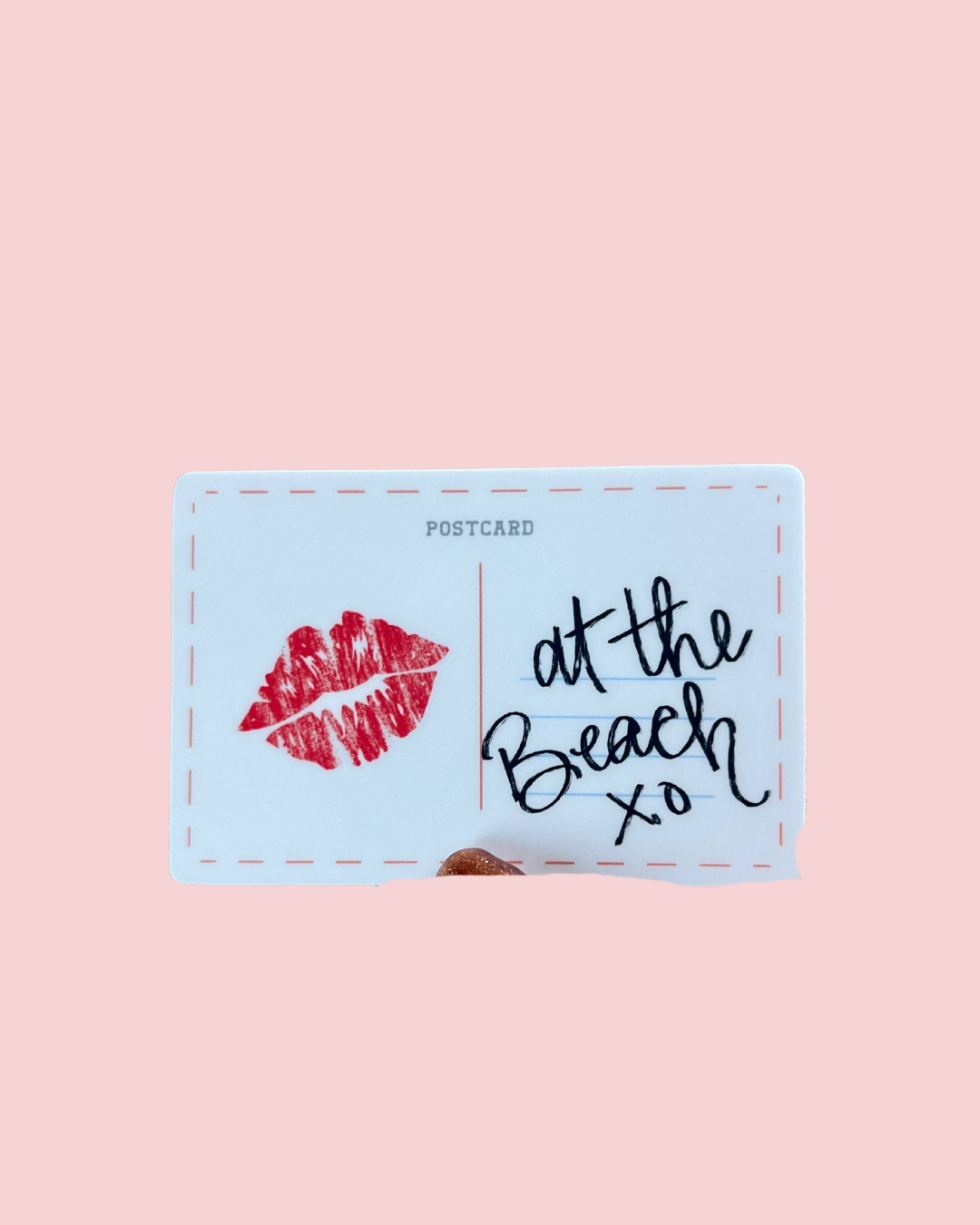 Beach Postcard Themed Coastal Vinyl Sticker XO
