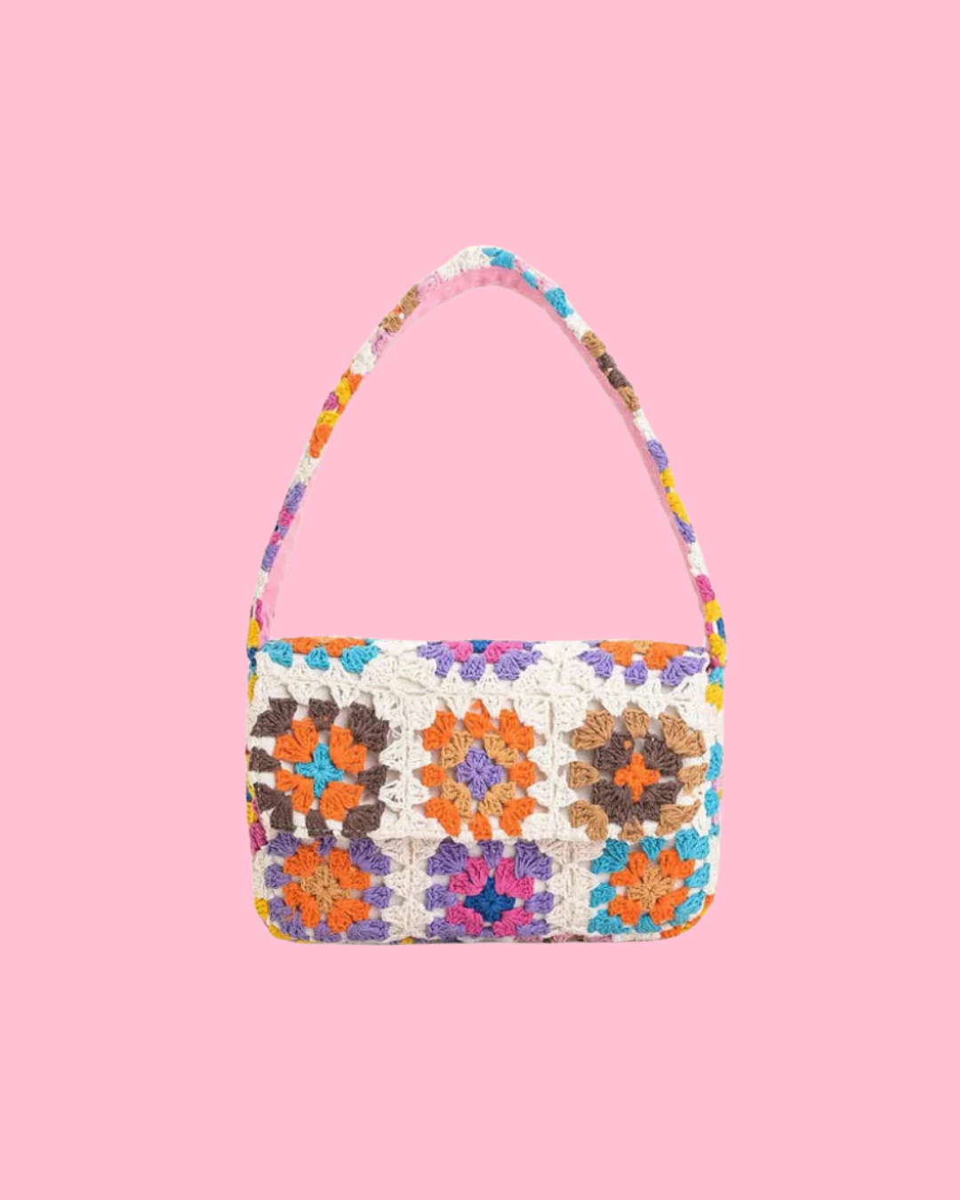 Stitch Please White Shoulder Bag