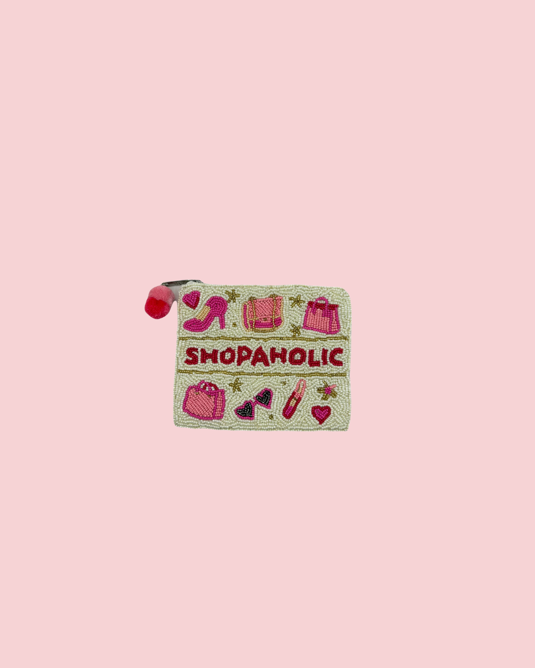 Shopaholic Beaded Coin Pouch