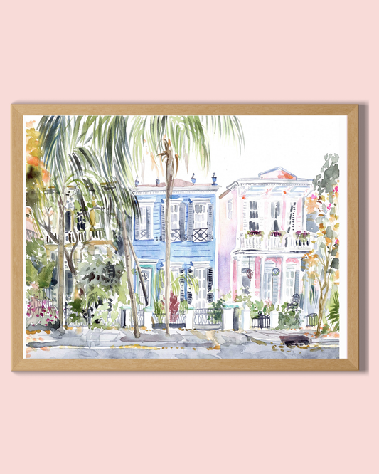 "Esplanade Disco" Watercolor Fine Art Print