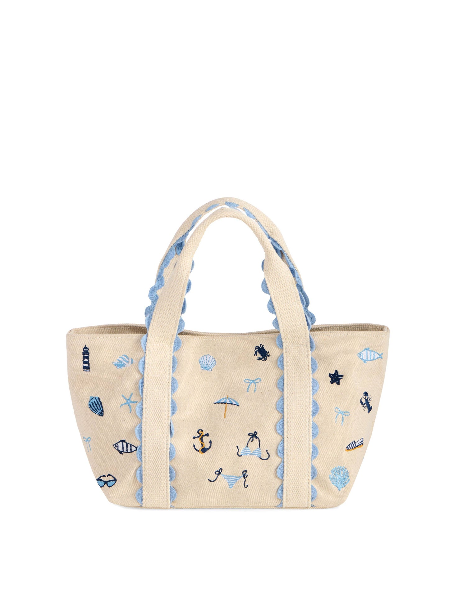 COASTAL ICONS MINI TOTE,NATURAL