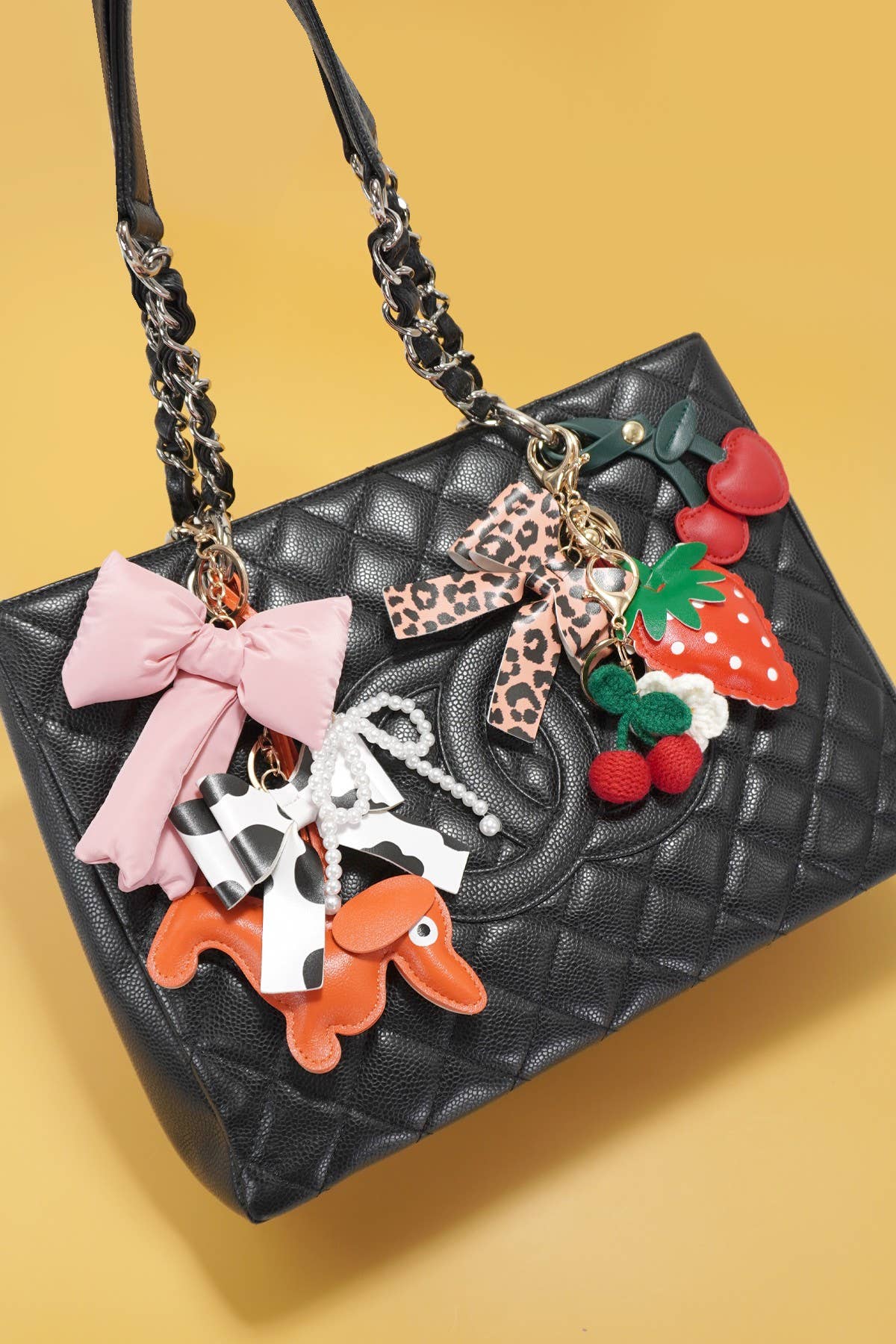 Puffy Bow Bag Charm