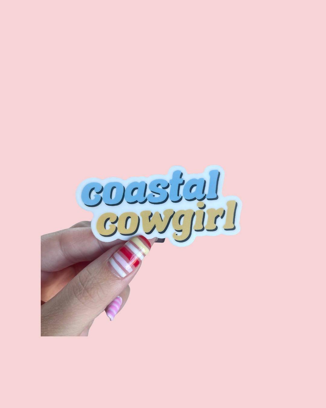 Coastal Cowgirl Beachy Western Girly Vinyl Sticker