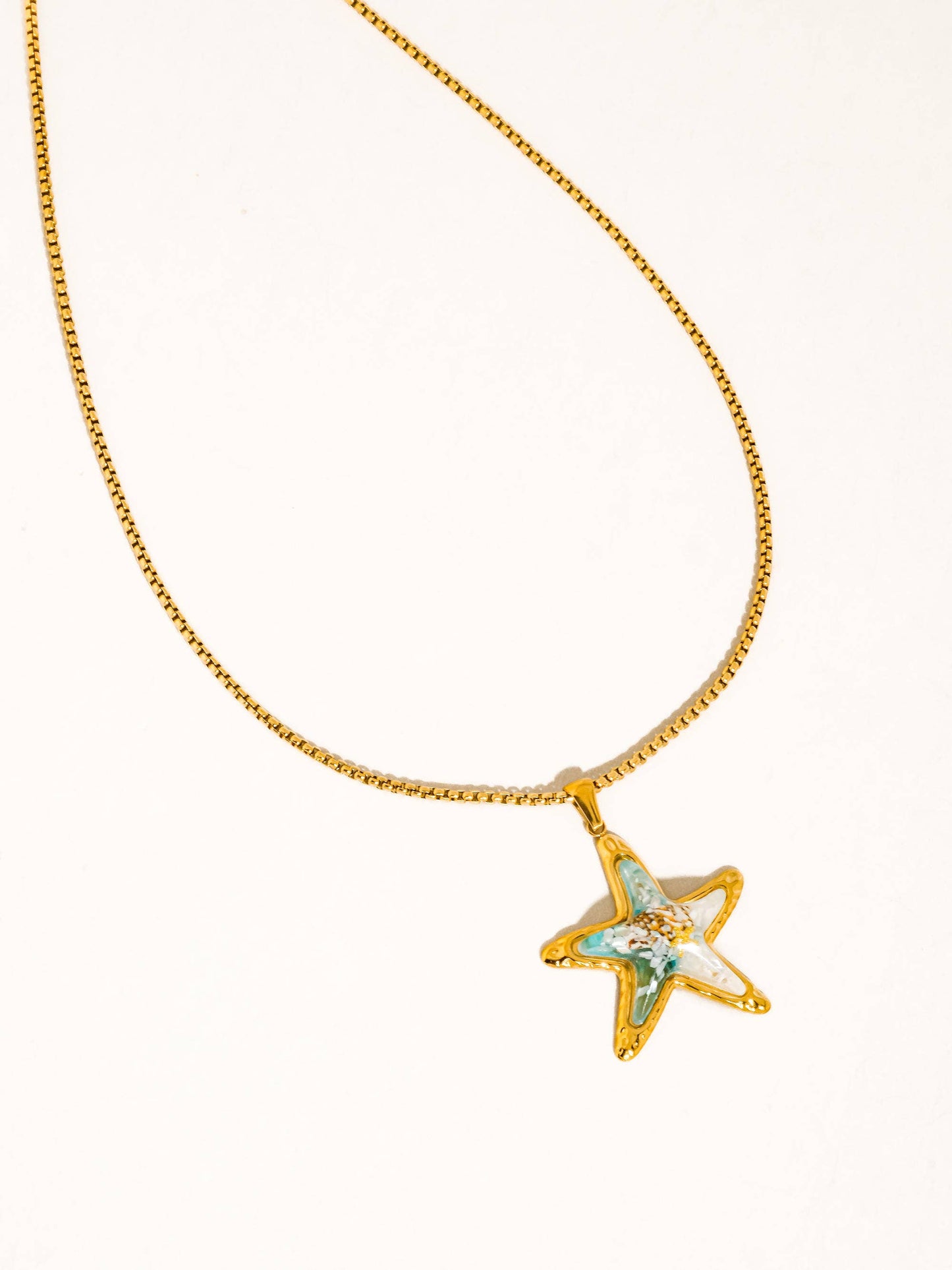 Vito 18K Gold Non-Tarnish Ocean Starfish Necklace