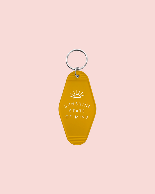 Sunshine State of Mind - Retro Hotel Keychain