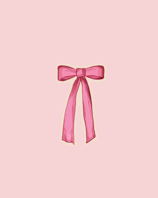 Vinyl Sticker • PINK BOW