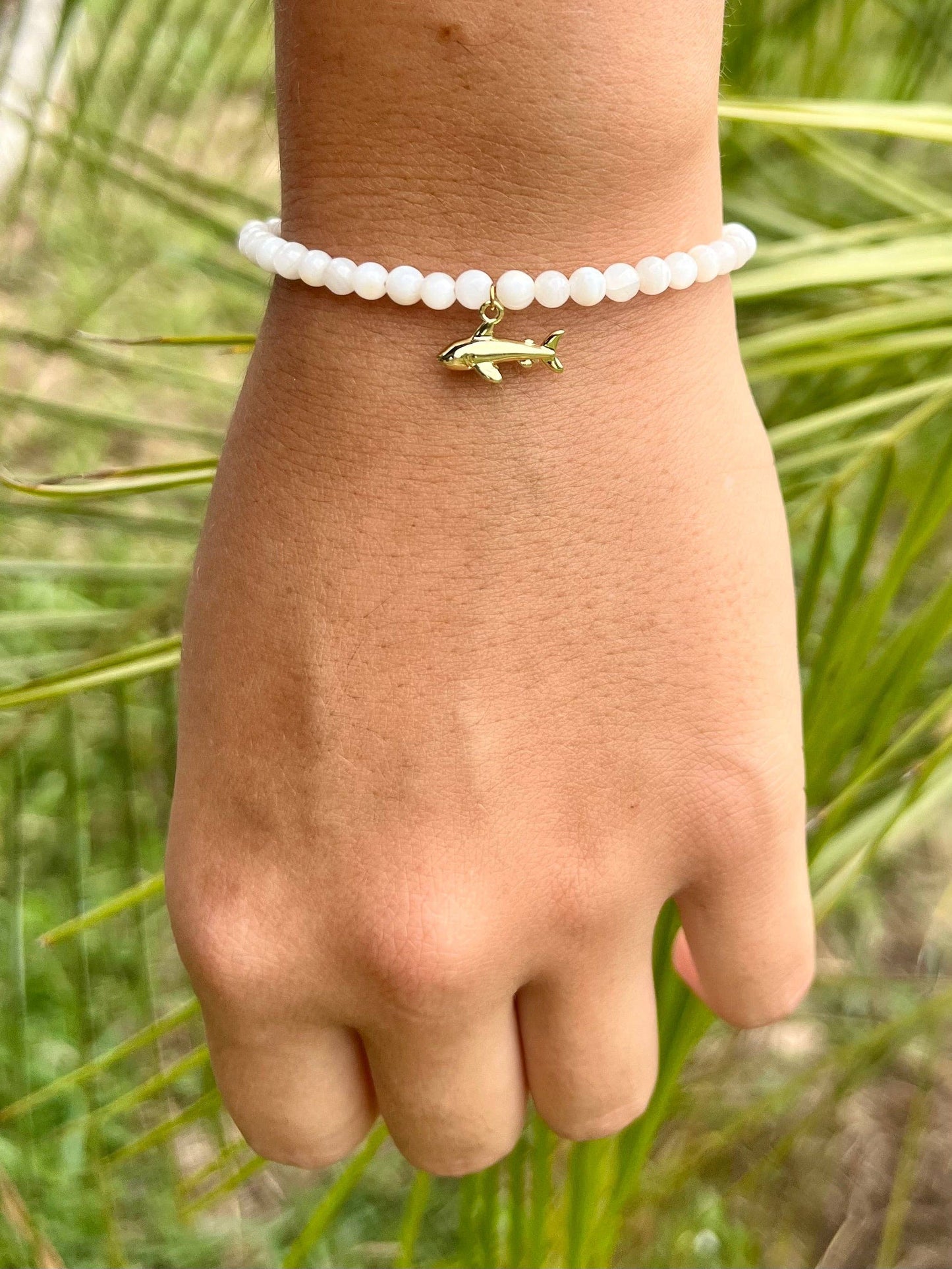 Beaded Shark Bracelet | Waterproof Surfer Beach Jewelry