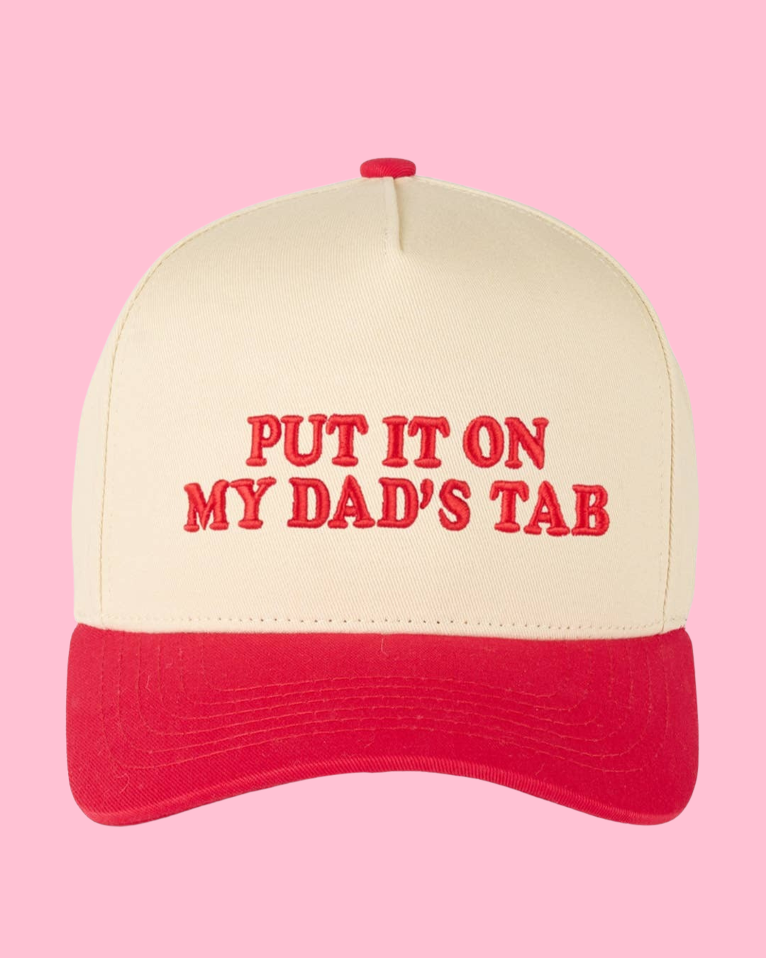 Put It On My Dad's Tab Trucker Hat