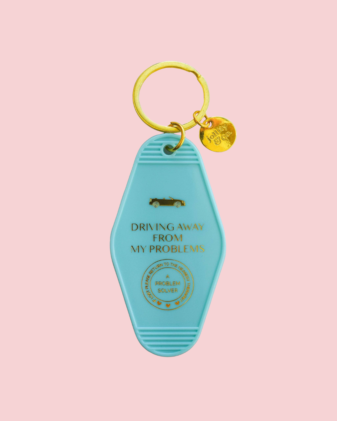 Driving Away From My Problems Keychain