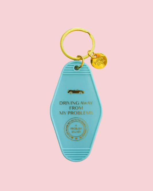 Driving Away From My Problems Keychain