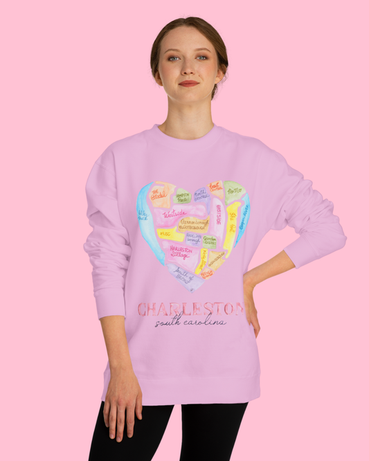 Charleston Heart Crewneck